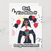 Invitation Diplôme (Devant / Derrière)