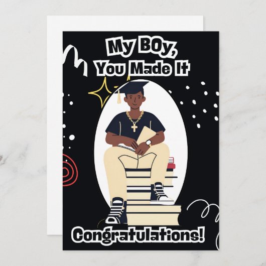 Invitation Diplôme (Devant / Derrière)