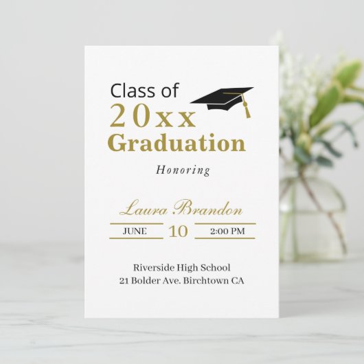 Invitation Diplôme (Debout devant)