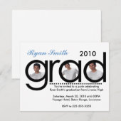 Invitation Diplôme (Devant / Derrière)