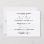 Invitation Diplôme (Dos)