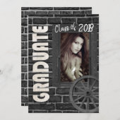 Invitation Diplômé 🎓 ⭐ ⭐ ⭐ ⭐ ⭐ (Devant / Derrière)