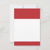 Invitation Diplômé 2022 Rouge Blanc Moderne Simple Remise des (Dos)