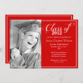 Invitation Diplôme à la mode (Devant / Derrière)