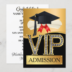 INVITATION DIPLÔME ADMISSION VIP