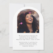 Invitation Diplôme Arch Moderne 2-Photos (Dos)