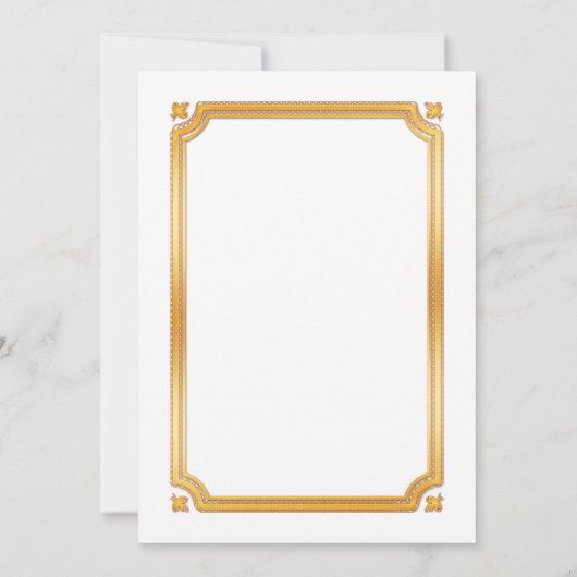 Invitation Diplôme 🎓 blanc et or (Dos)