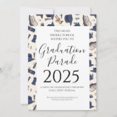 Invitation diplôme Casquette Motif extérieur (Devant)