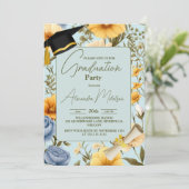 Invitation diplôme chic Boho (Debout devant)