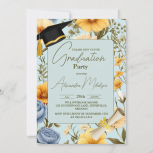 Invitation diplôme chic Boho