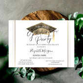 Invitation Diplôme Chic Frame Graduation Cap