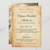 Invitation Diplôme Classique / Papier Ancien (Devant / Derrière)