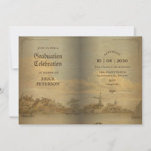 Invitation Diplôme classique Vintage
