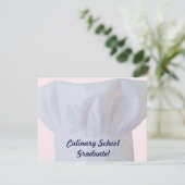 Invitation Diplômé culinaire d'école (Debout devant)