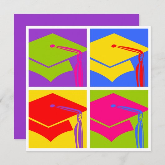 Invitation Diplômé d'art de bruit (Devant / Derrière)