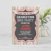 Invitation Diplôme de barbecue, diplôme de la fête de pique-n (Debout devant)