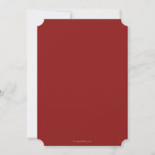 Invitation Diplôme de Caducée MD Rouge/Blanc (Dos)
