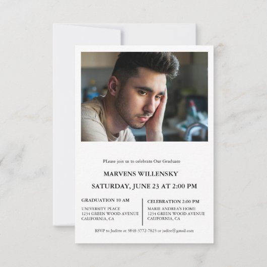 Invitation Diplôme de Calligraphie Moderne (Dos)