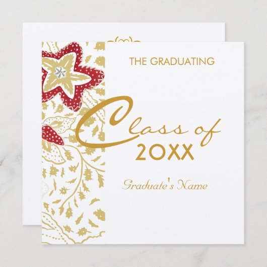 Invitation Diplôme de classe (Devant / Derrière)