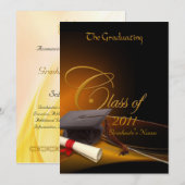 Invitation Diplôme de classe (Devant / Derrière)