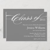 Invitation Diplôme de classe (Devant / Derrière)