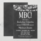 Invitation Diplôme de communication Diplôme de fin d'études (Devant / Derrière)