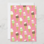 Invitation Diplôme de crème glacée Parti social (Dos)