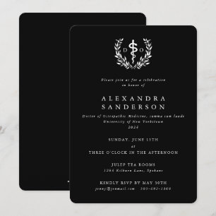 Invitation Diplôme de Docteur en médecine ostéopathique