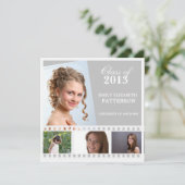 Invitation Diplôme de film photo personnalisé (Debout devant)