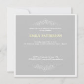 Invitation Diplôme de film photo personnalisé (Dos)