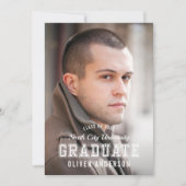 Invitation Diplôme de fin d'année - Diplôme de couleur modifi (Devant)