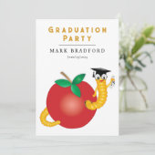 Invitation Diplôme de fin d'études avec diplôme de fin d'étud (Debout devant)