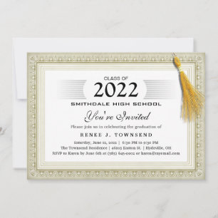 Invitation Diplôme de fin d'études de fin d'études
