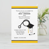 Invitation Diplôme de fin d'études d'infirmière (Debout devant)