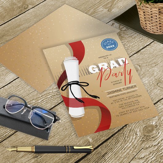 Invitation Diplôme de fin d'études - Numéro de défilement 891