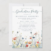 Invitation Diplôme de Fleur sauvage dynamique (Devant)