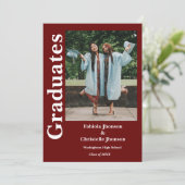 Invitation Diplôme de frères et soeurs de Bourgogne (Debout devant)