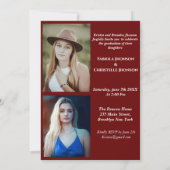 Invitation Diplôme de frères et soeurs de Bourgogne (Dos)