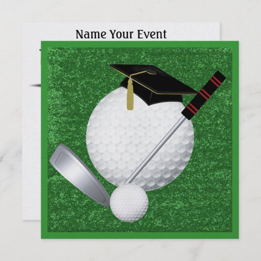 Invitation Diplôme de golf - SRF (Devant / Derrière)