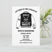 Invitation Diplôme de hockey sur glace Varsity Jacket Party (Debout devant)
