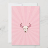 Invitation Diplôme de la discothèque de cowgirl rose (Dos)