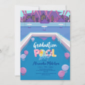 Invitation Diplôme de la fête de la piscine d'été (Devant)