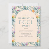 Invitation Diplôme de la fête de la piscine tropicale (Devant)