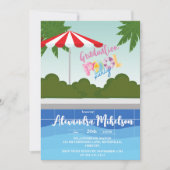 Invitation Diplôme de la fête du pool (Devant)