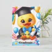 Invitation Diplômé de la maternelle 2025 Style 2 (Debout devant)