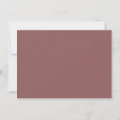 Invitation Diplômé de la méthode simple | Flourissement Rose (Dos)