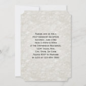 Invitation Diplôme de la photo avec pinceau à brosse (Dos)