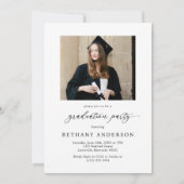 Invitation Diplômé de la photo d'architecture moderne (Dos)