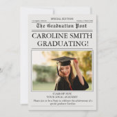 Invitation Diplôme de la photo du journal (Devant)