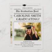 Invitation Diplôme de la photo du journal (Devant / Derrière)